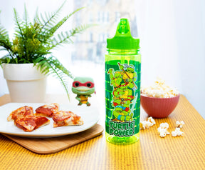 Teenage Mutant Ninja Turtles Water Bottle With Flip-Up Straw | Holds 20 Ounces
