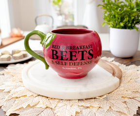 The Office Schrute Farms Beet 3D Sculpted Ceramic Mug | Holds 20 Ounces