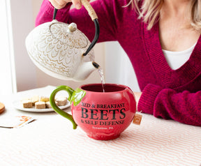 The Office Schrute Farms Beet 3D Sculpted Ceramic Mug | Holds 20 Ounces