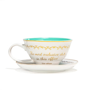 The Office Finer Things Club Ceramic Teacup and Saucer Set