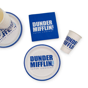 The Office Dunder Mifflin 60-Piece Disposable Paper Party Set