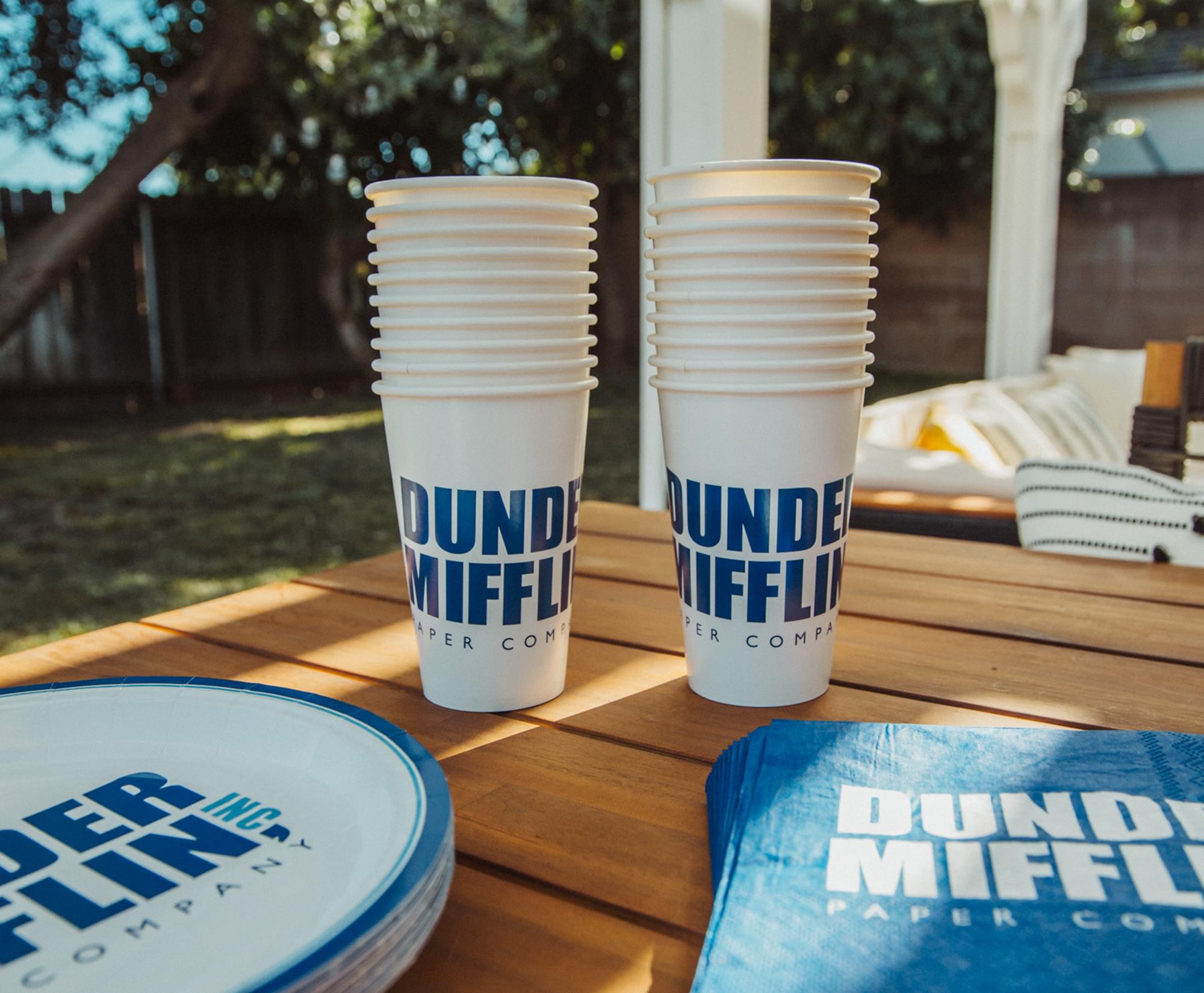 The Office Dunder Mifflin 60-Piece Disposable Paper Party Set