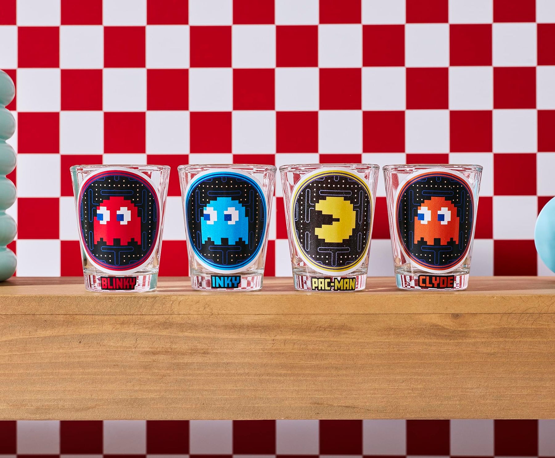 PAC-MAN Pixelated 1-Ounce Mini Shot Glass Set
