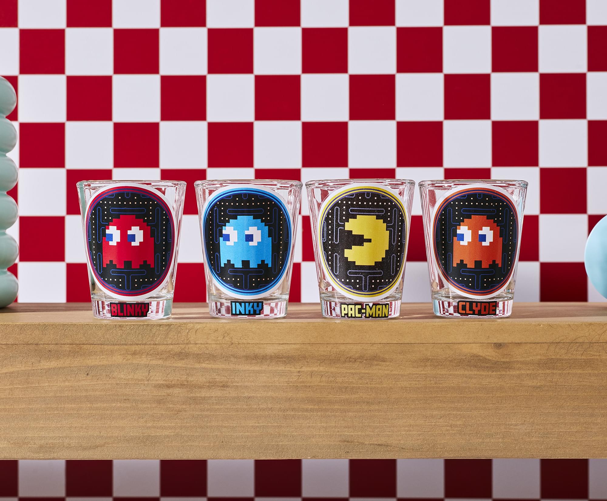 PAC-MAN Pixelated 1-Ounce Mini Shot Glass Set