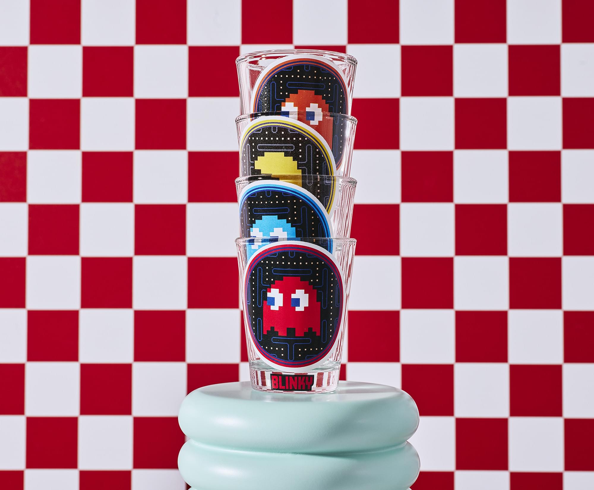 PAC-MAN Pixelated 1-Ounce Mini Shot Glass Set