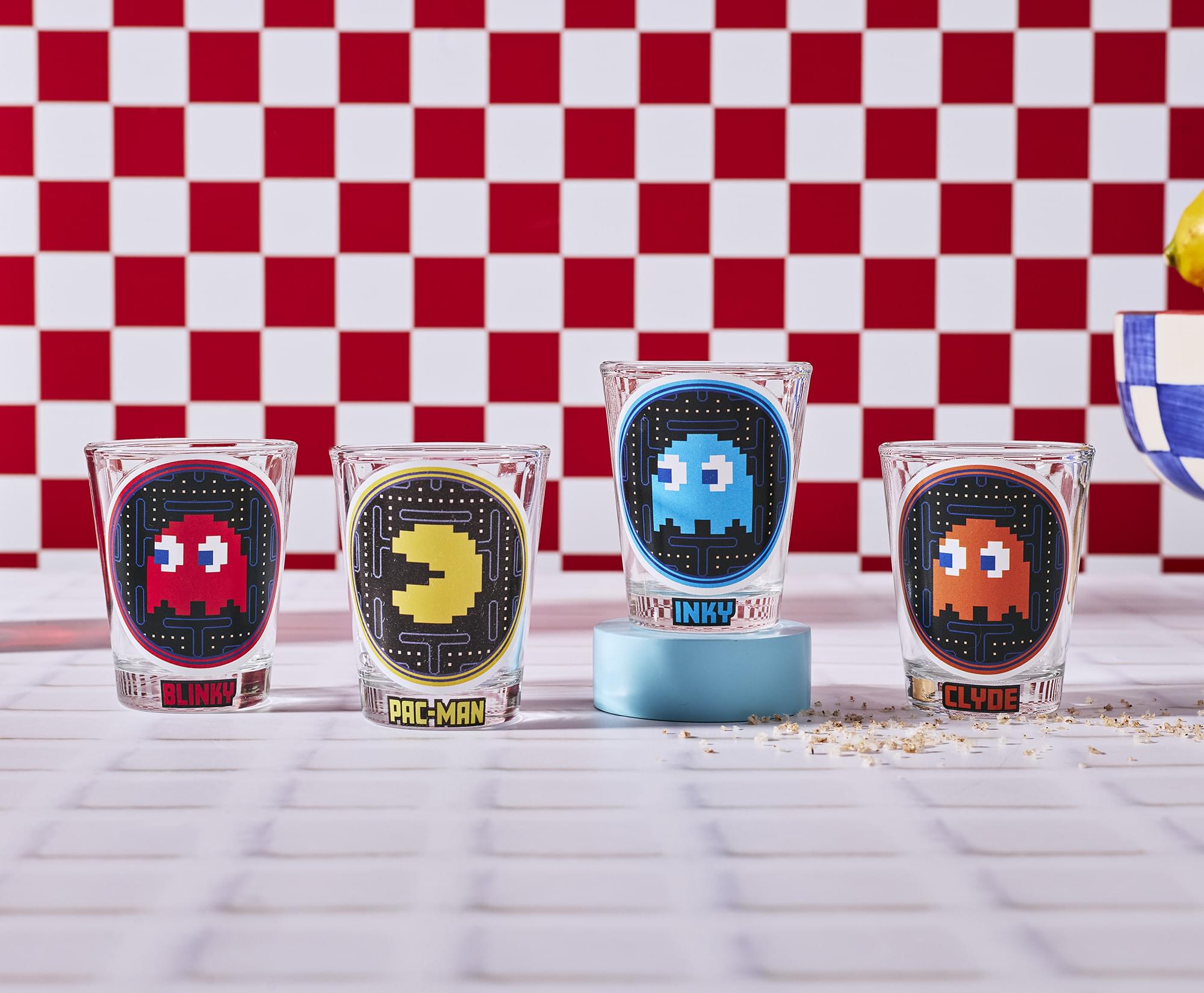 PAC-MAN Pixelated 1-Ounce Mini Shot Glass Set