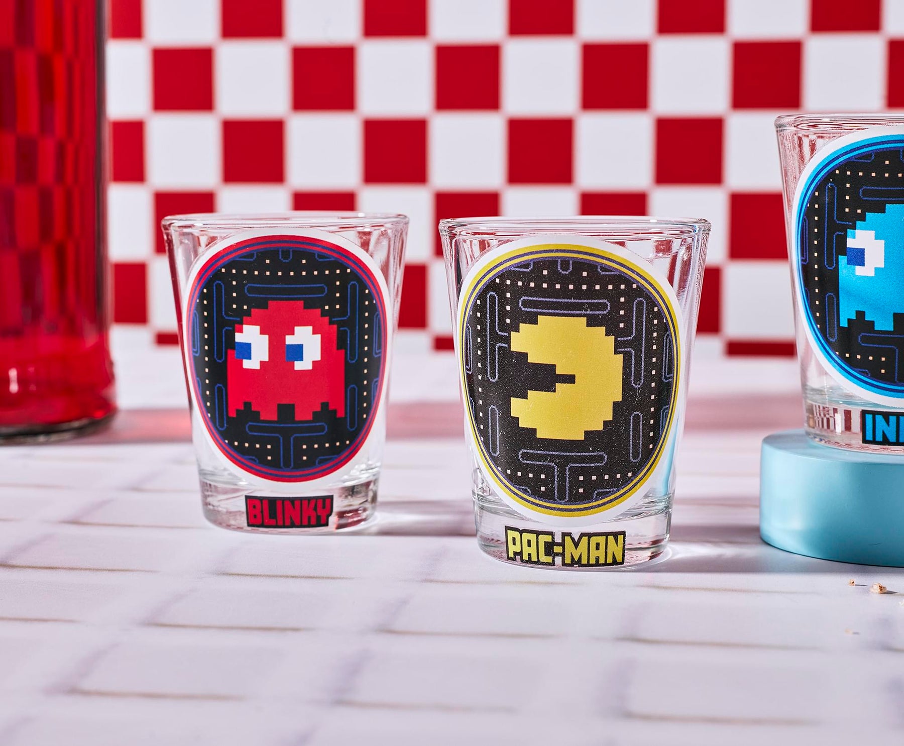 PAC-MAN Pixelated 1-Ounce Mini Shot Glass Set