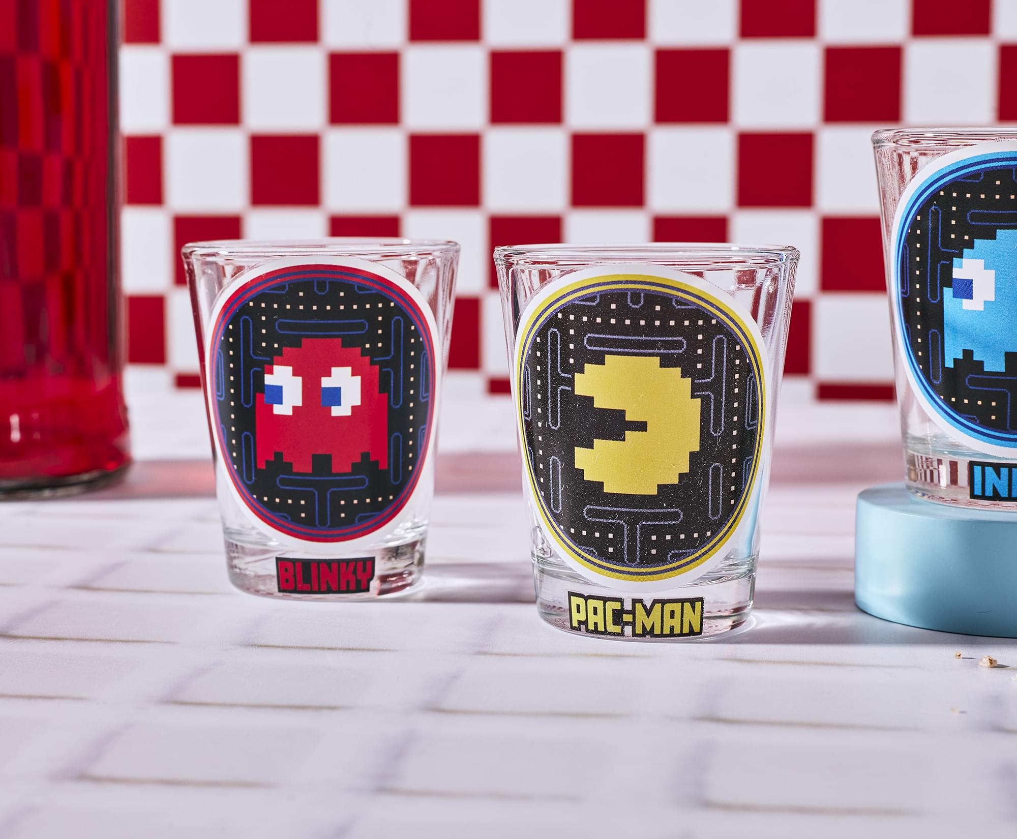 PAC-MAN Pixelated 1-Ounce Mini Shot Glass Set