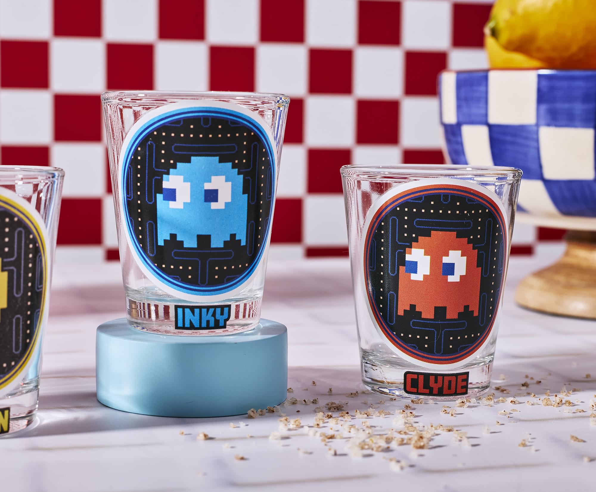 PAC-MAN Pixelated 1-Ounce Mini Shot Glass Set