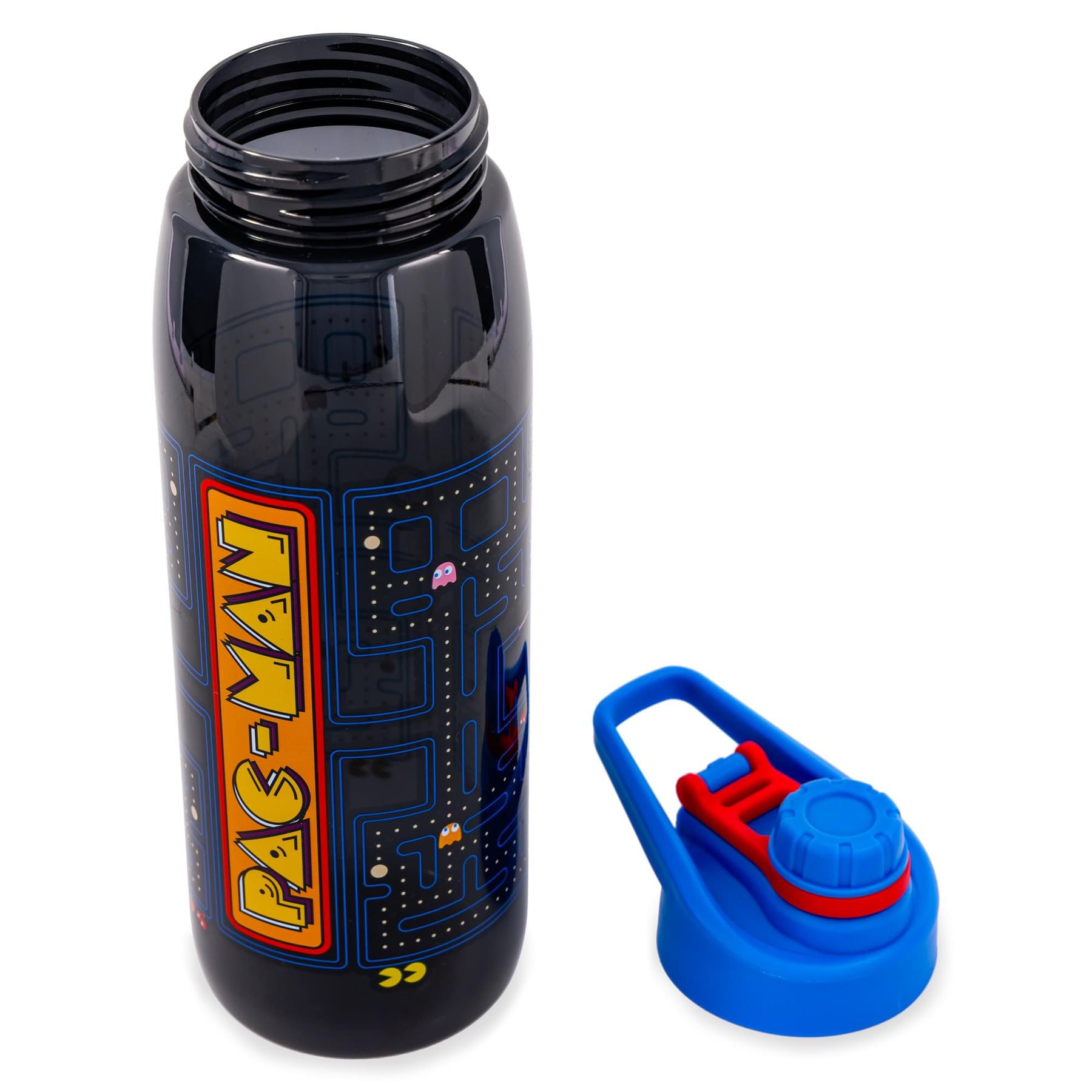 PAC-MAN Arcade Game Screen Maze 28-Ounce Water Bottle With Lid