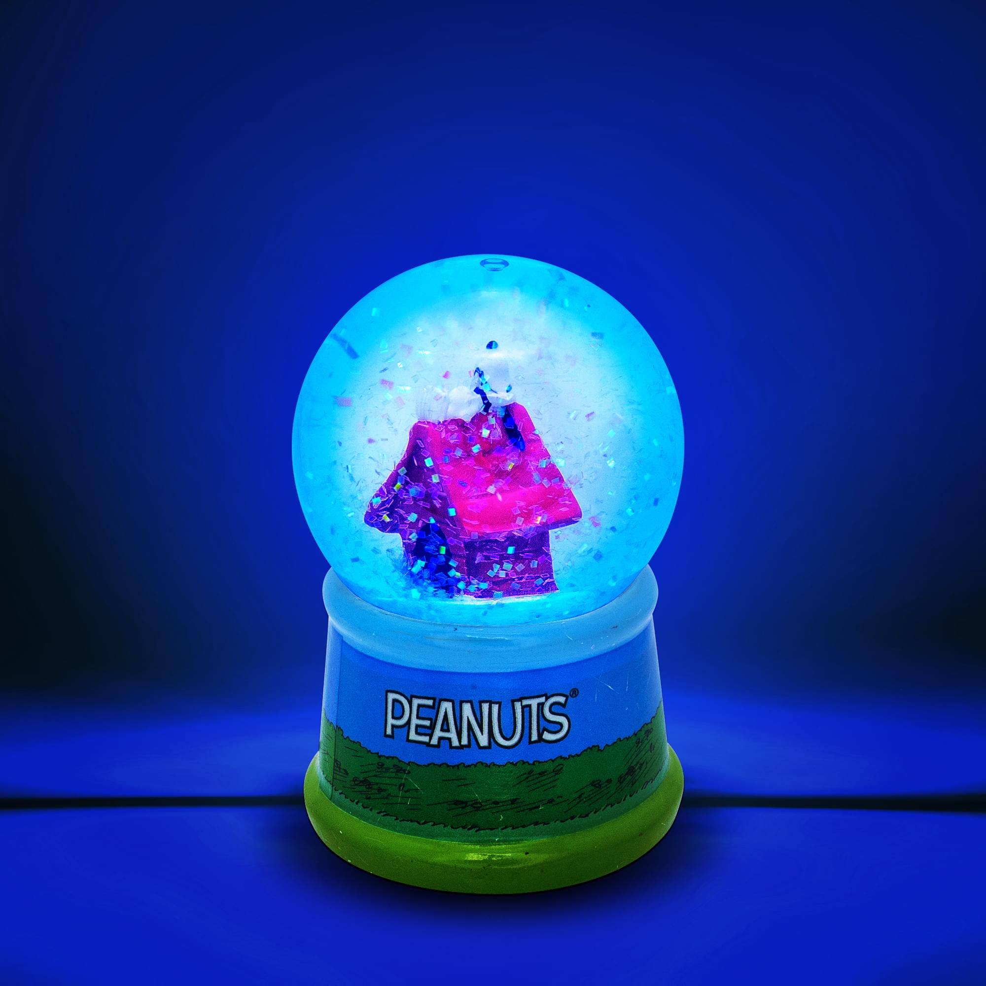 Peanuts Snoopy Doghouse Light-Up Snow Globe | 3 Inches Tall