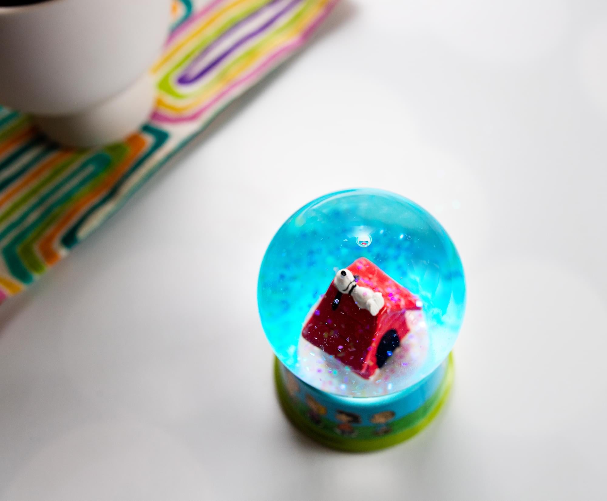Peanuts Snoopy Doghouse Light-Up Snow Globe | 3 Inches Tall