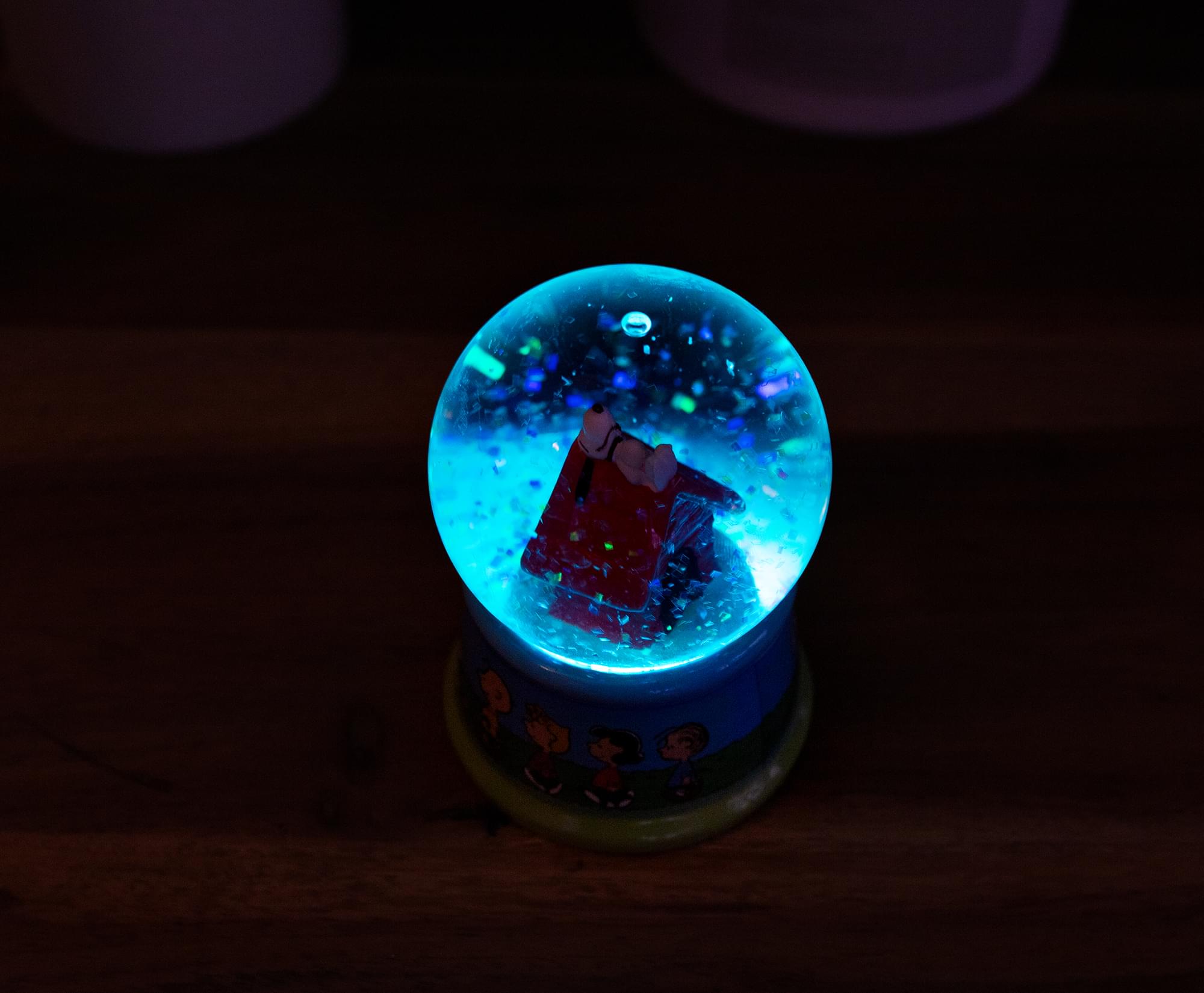 Peanuts Snoopy Doghouse Light-Up Snow Globe | 3 Inches Tall