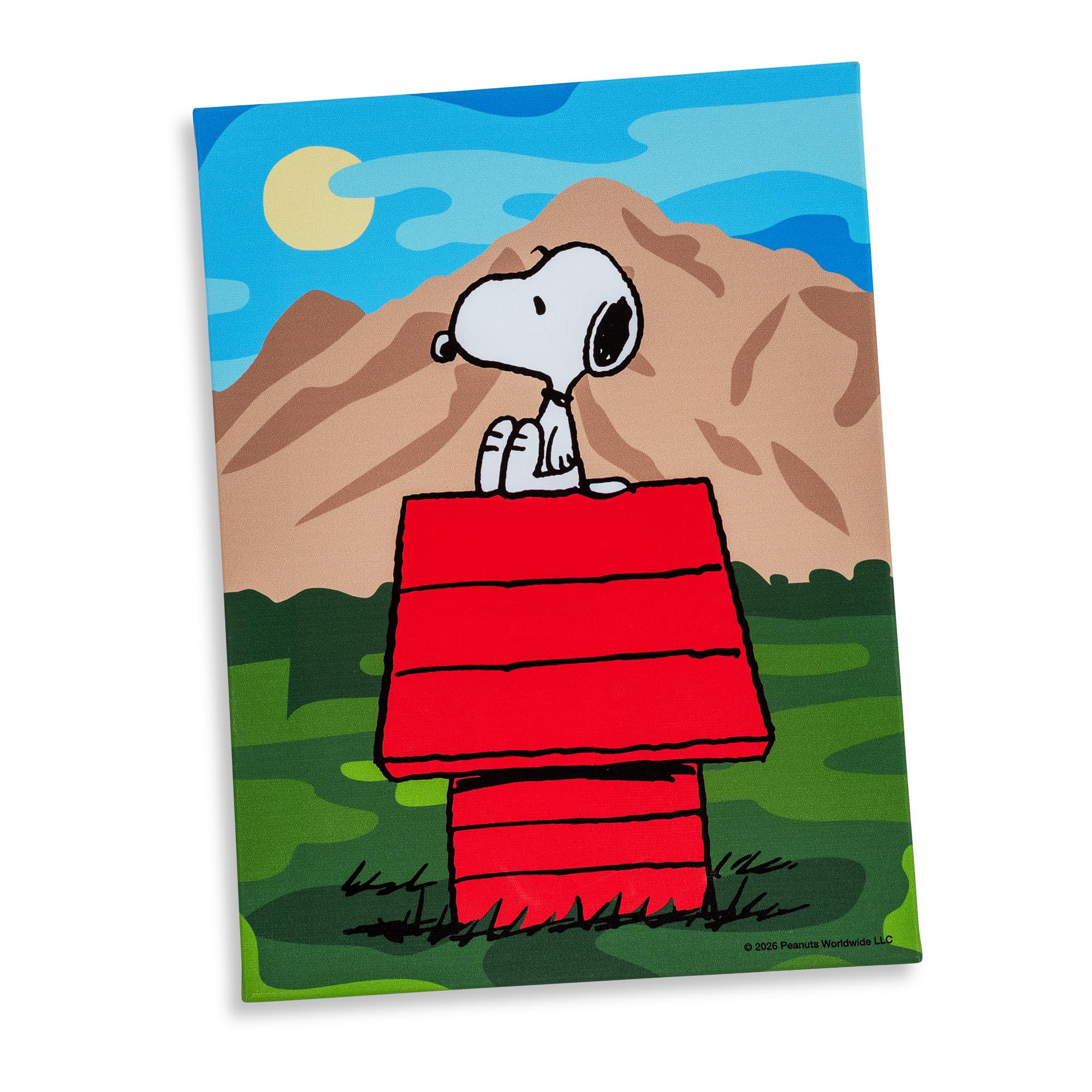 Peanuts Great Outdoors Snoopy Canvas Wall Art With Magnets | 7.5 x 10 Inches