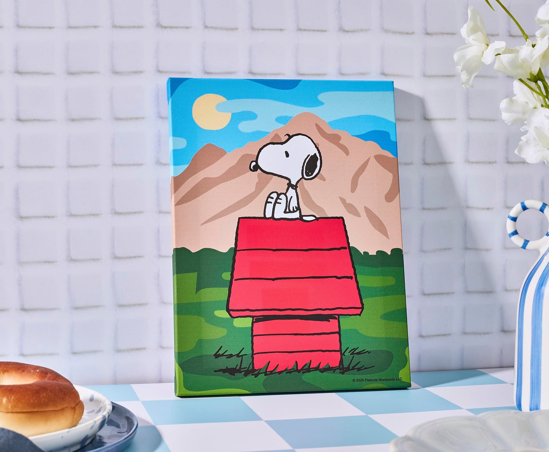 Peanuts Great Outdoors Snoopy Canvas Wall Art With Magnets | 7.5 x 10 Inches