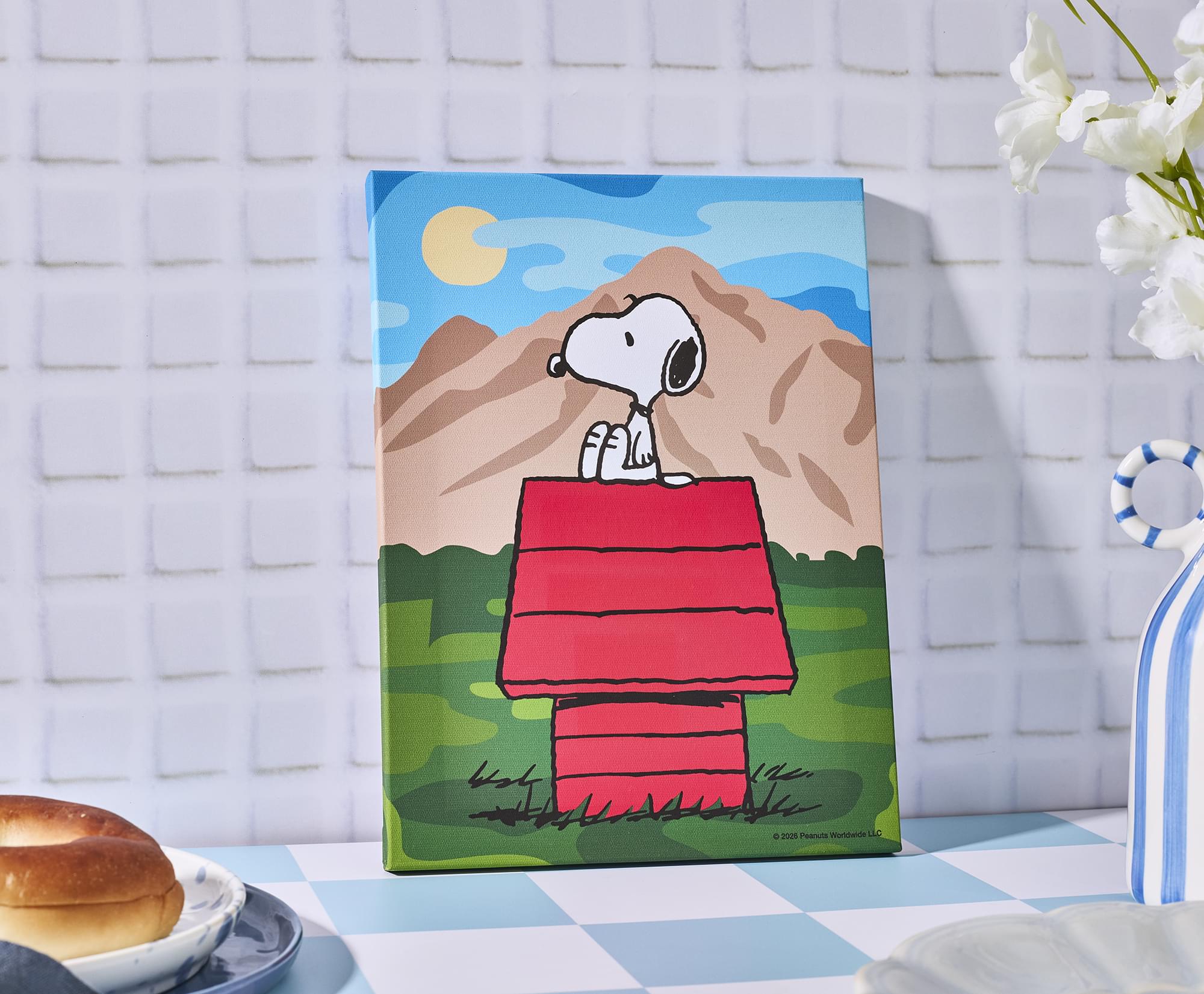 Peanuts Great Outdoors Snoopy Canvas Wall Art With Magnets | 7.5 x 10 Inches