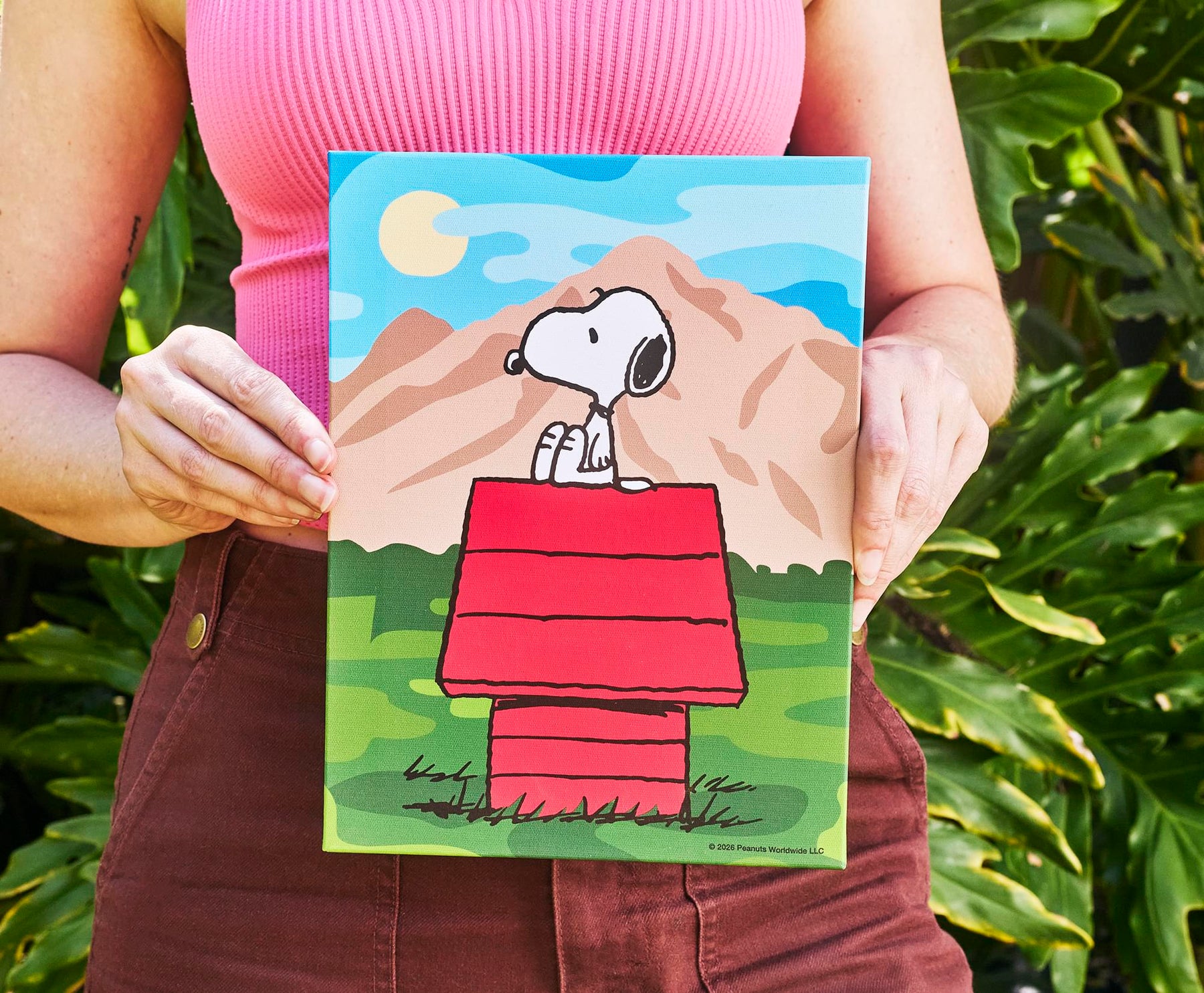 Peanuts Great Outdoors Snoopy Canvas Wall Art With Magnets | 7.5 x 10 Inches