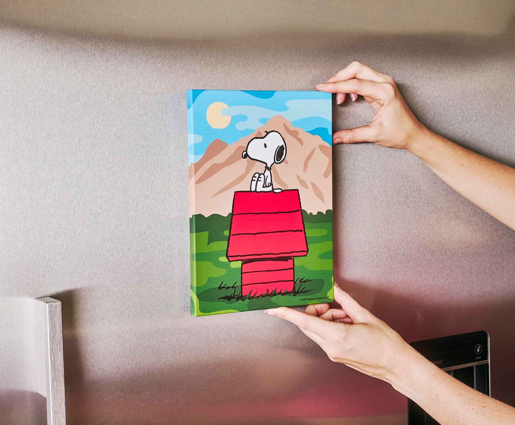 Peanuts Great Outdoors Snoopy Canvas Wall Art With Magnets | 7.5 x 10 Inches