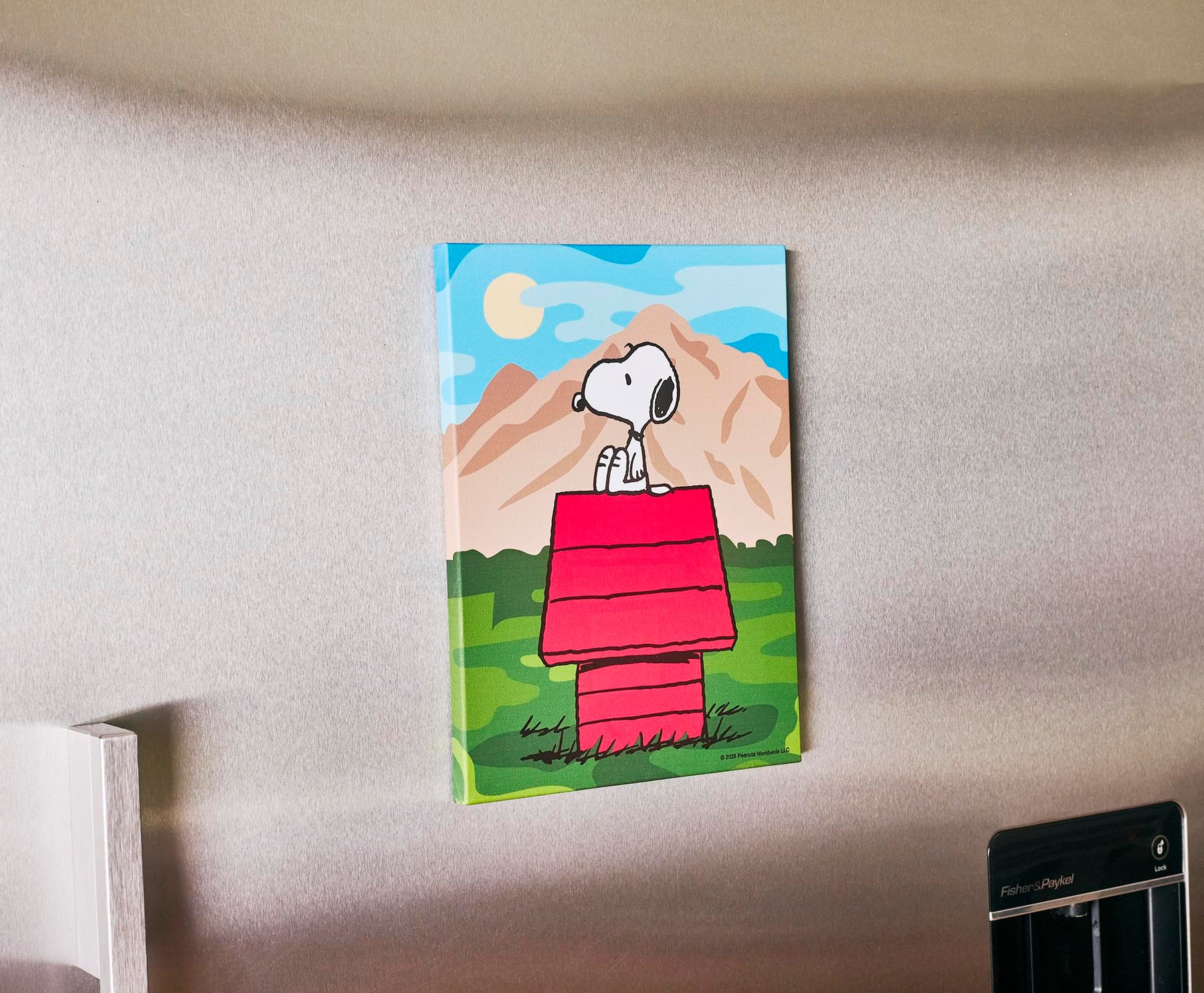 Peanuts Great Outdoors Snoopy Canvas Wall Art With Magnets | 7.5 x 10 Inches