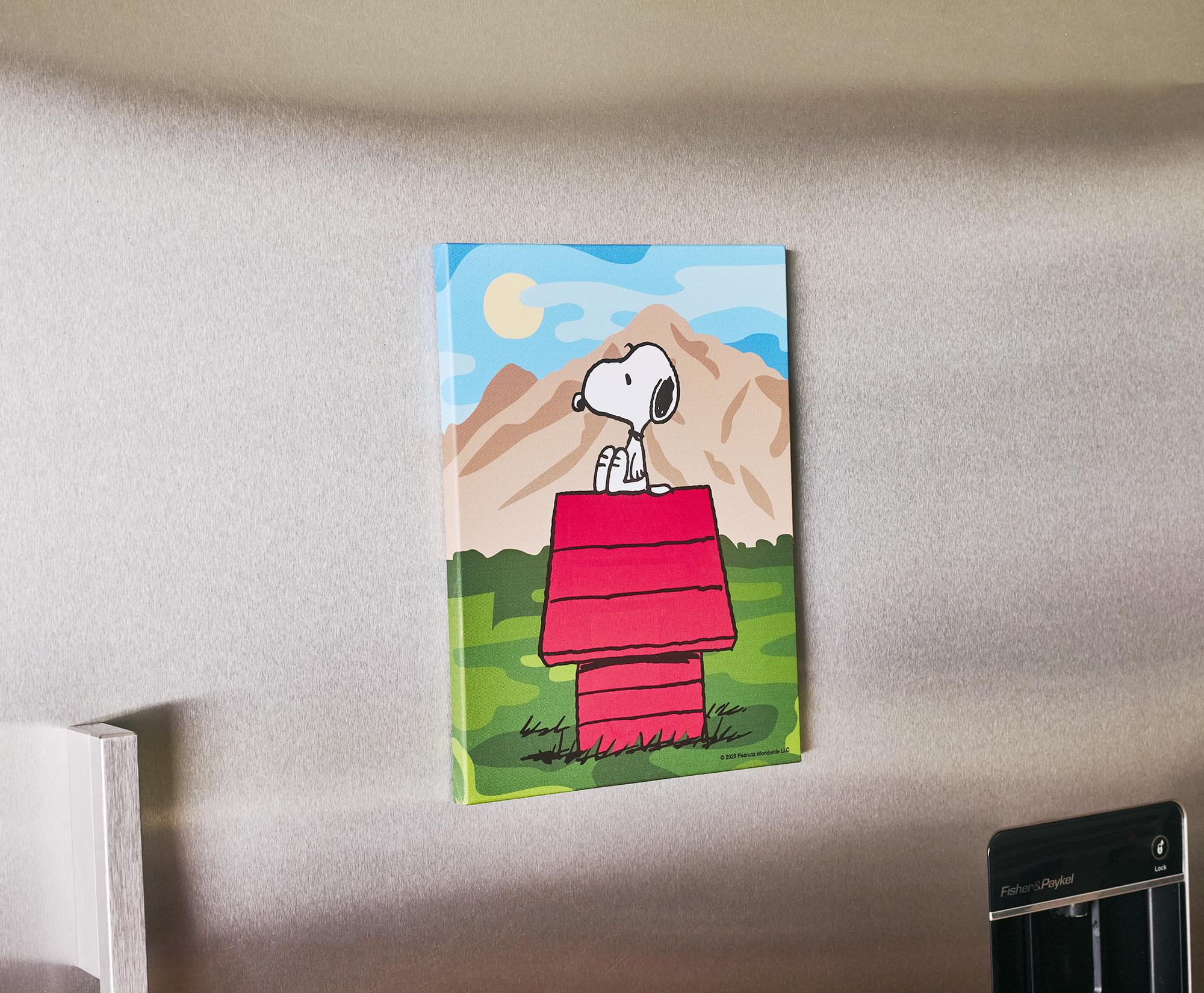 Peanuts Great Outdoors Snoopy Canvas Wall Art With Magnets | 7.5 x 10 Inches