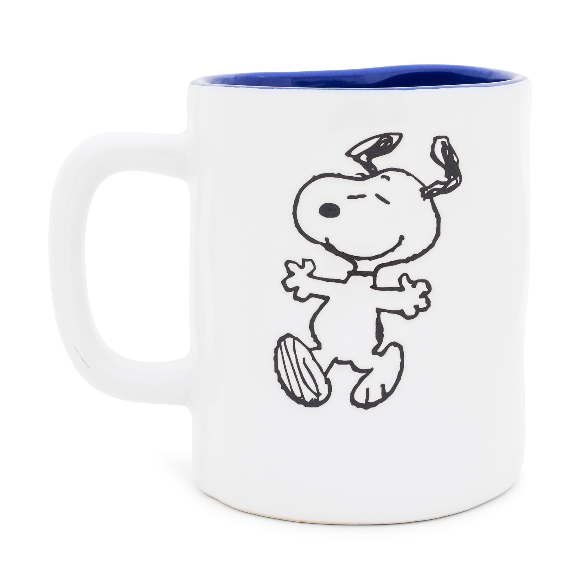 Peanuts Snoopy Ceramic Pottery Mug | Holds 25 Ounces