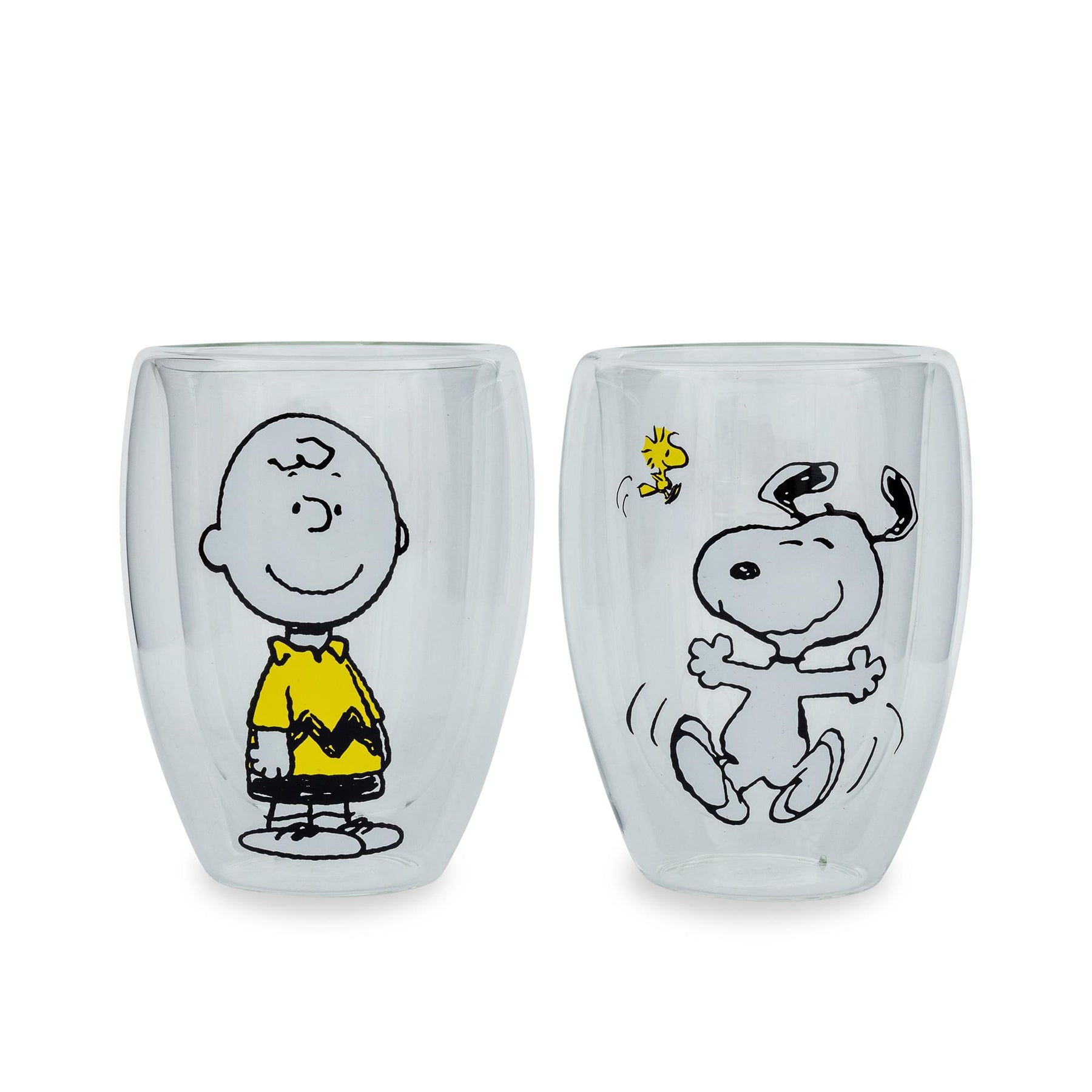 Peanuts Charlie Brown and Snoopy 12-Ounce Glasses | Set Of 2