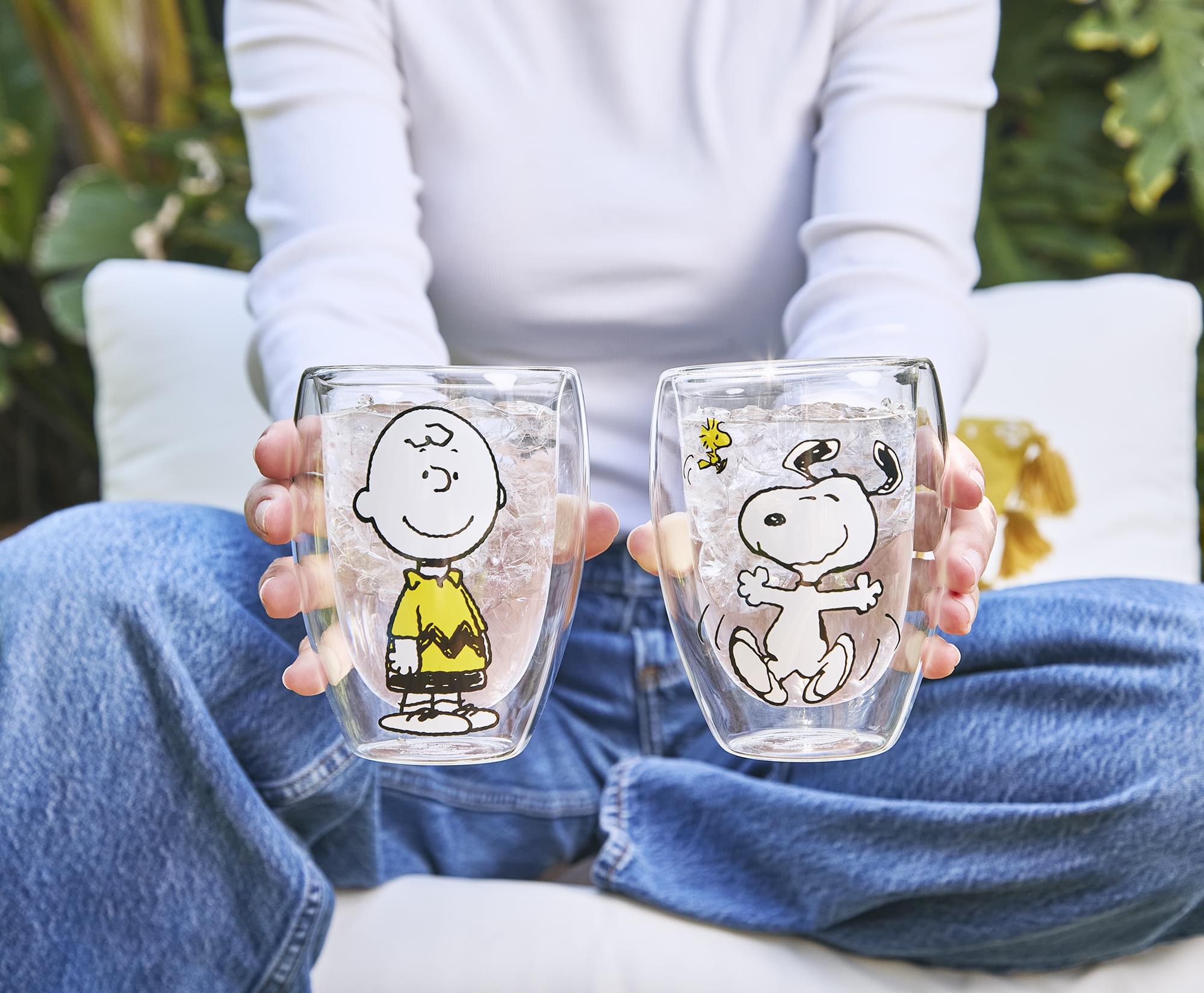 Peanuts Charlie Brown and Snoopy 12-Ounce Glasses | Set Of 2