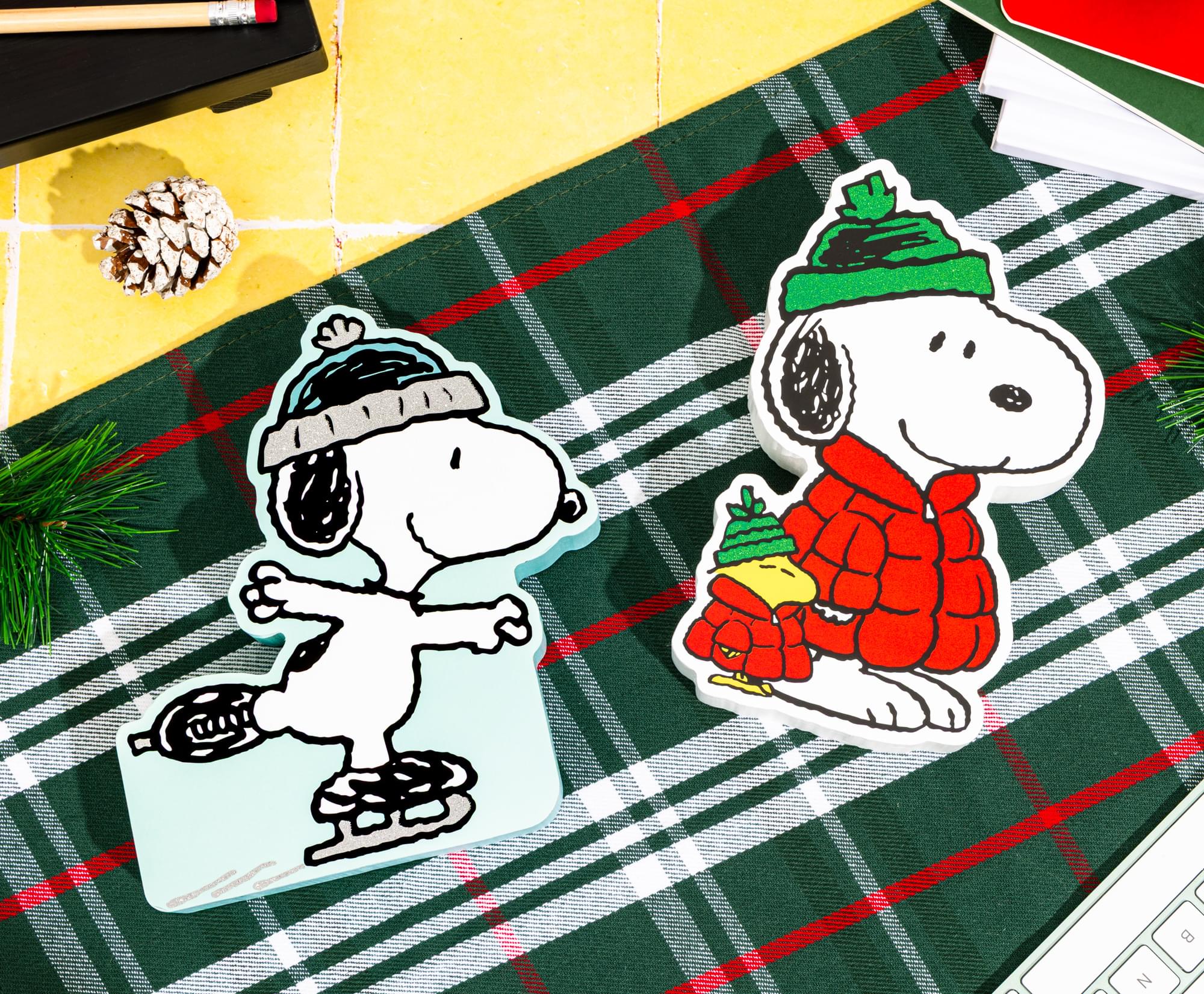 Peanuts Snoopy Ice Skating MDF Box Sign
