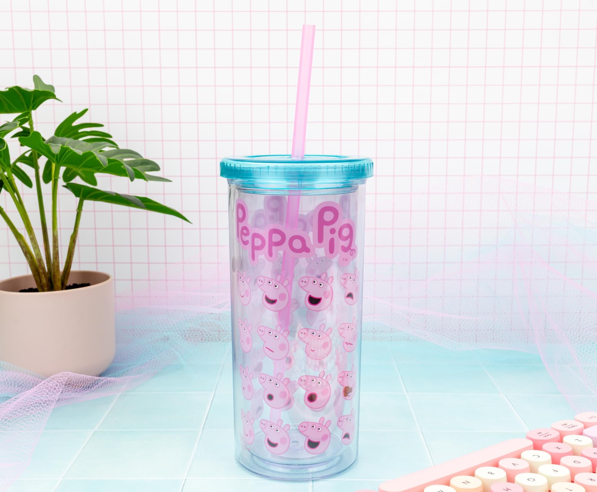 Peppa Pig Expressions 20-Ounce Carnival Cup With Lid and Straw