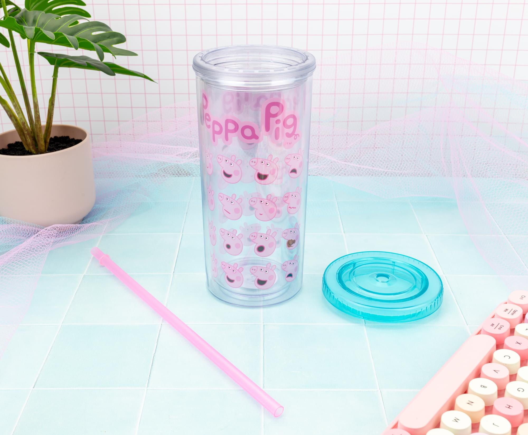 Peppa Pig Expressions 20-Ounce Carnival Cup With Lid and Straw
