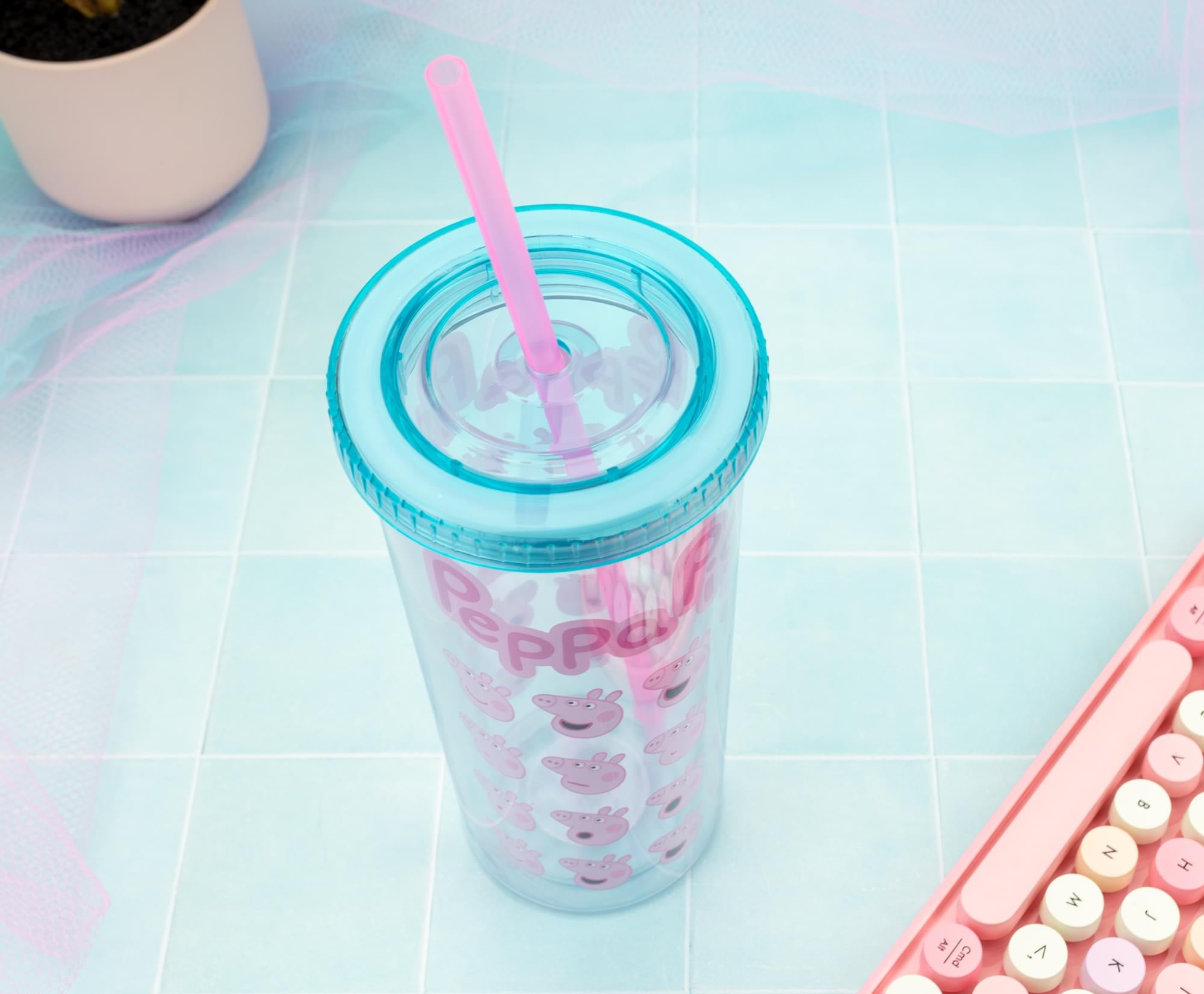Peppa Pig Expressions 20-Ounce Carnival Cup With Lid and Straw