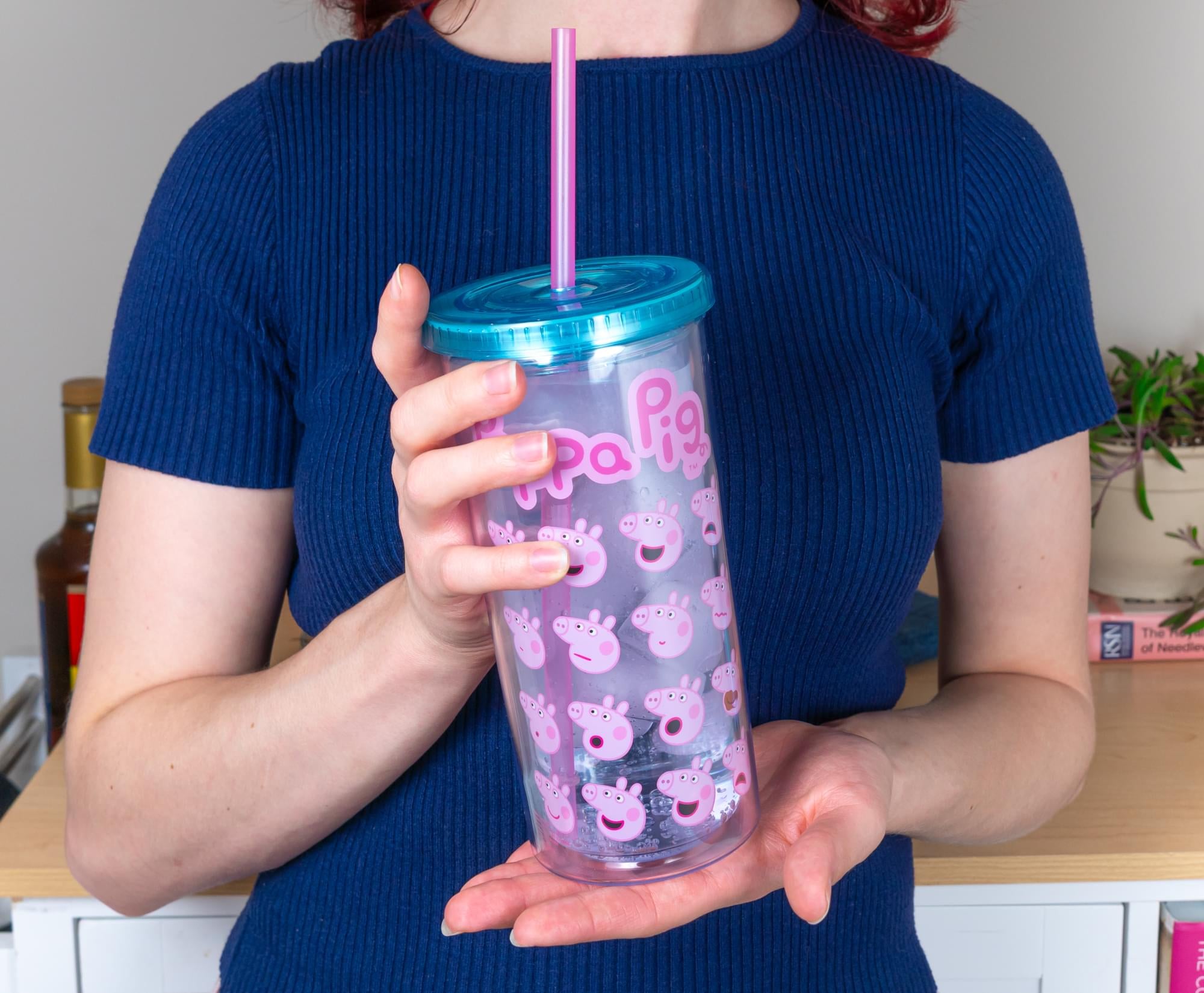 Peppa Pig Expressions 20-Ounce Carnival Cup With Lid and Straw
