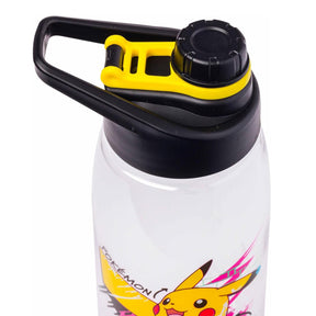 Pokemon Pikachu "Electrifying" Water Bottle With Handle Lid | Holds 28 Ounces