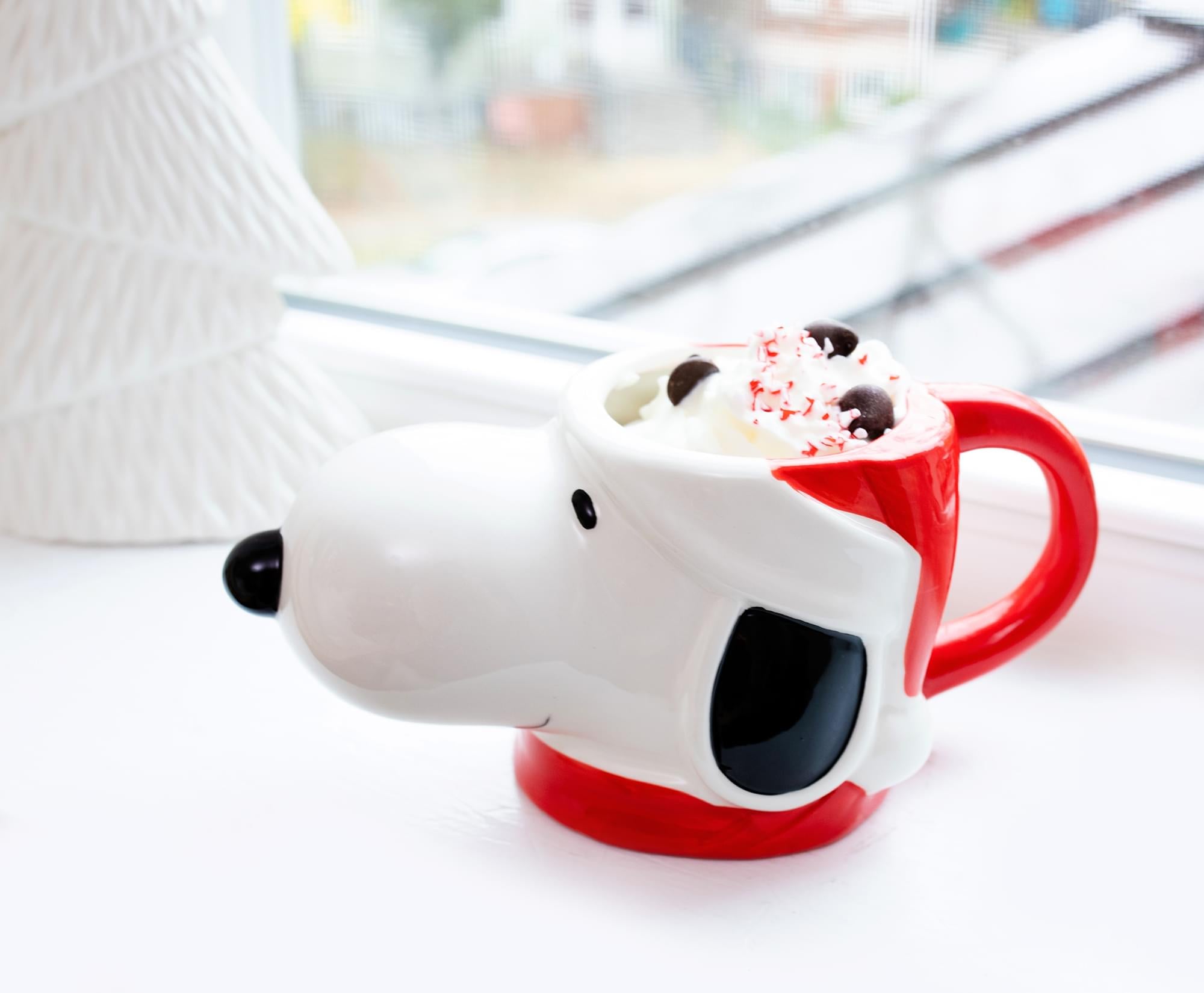 Peanuts Snoopy Christmas 3D Sculpted Ceramic Mug | Holds 20 Ounces