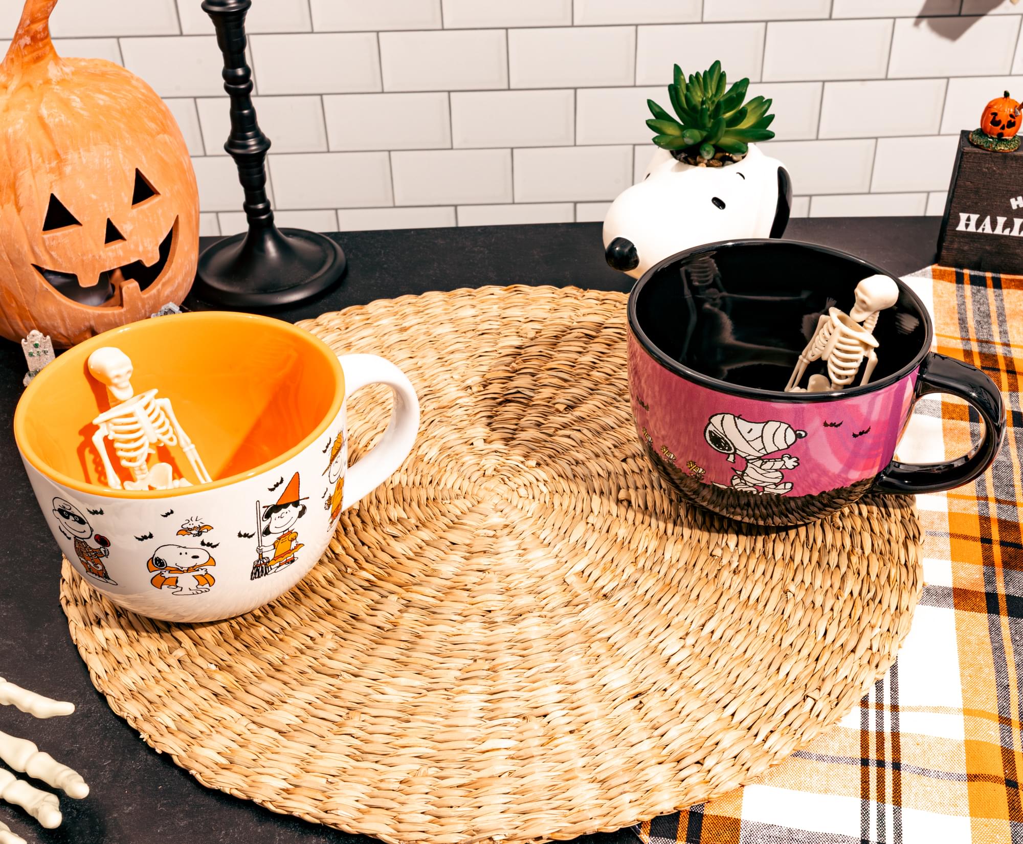 Peanuts Halloween Characters Ceramic Soup Mug | Holds 24 Ounces