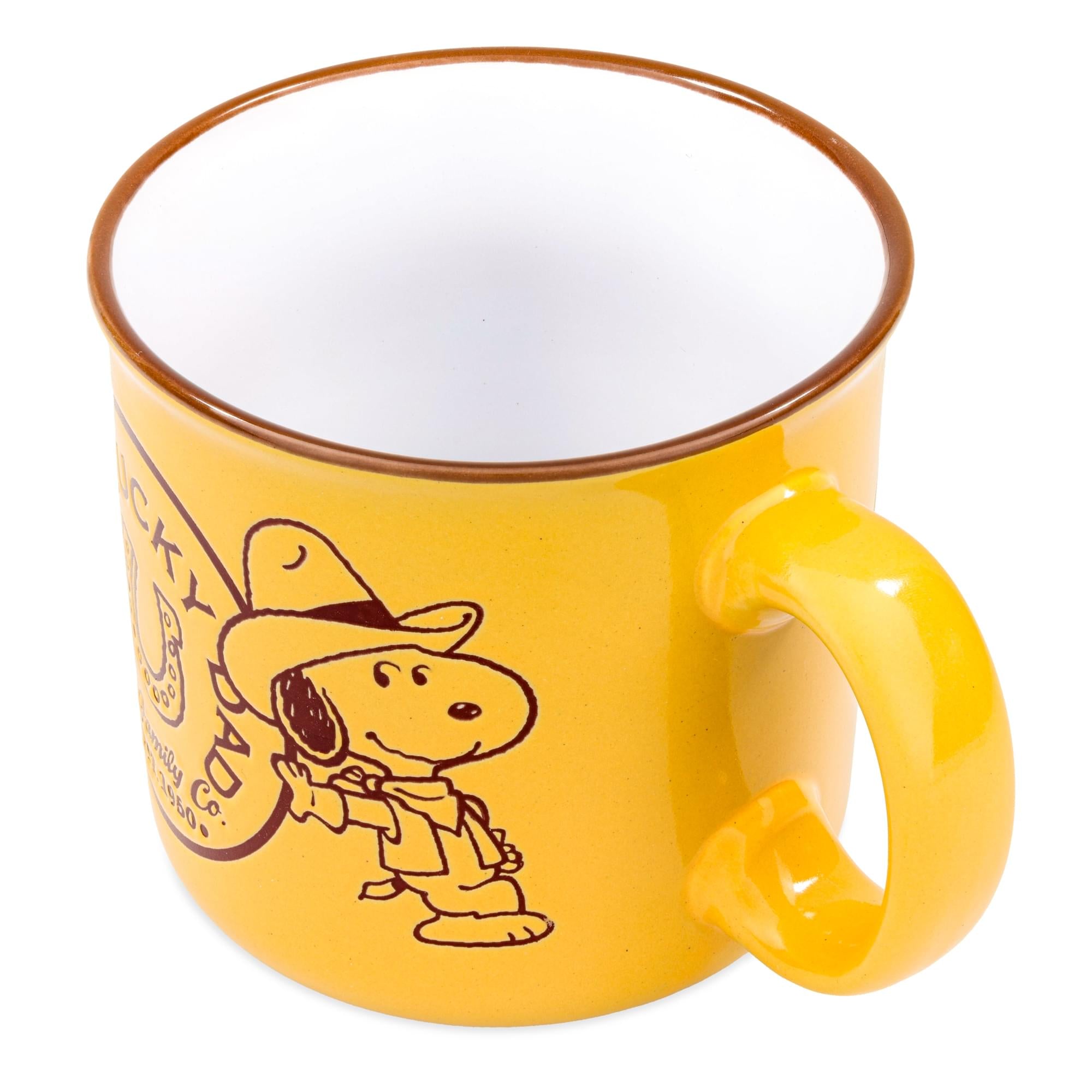 Peanuts Snoopy "One Lucky Dad" 20-Ounce Ceramic Camper Mug