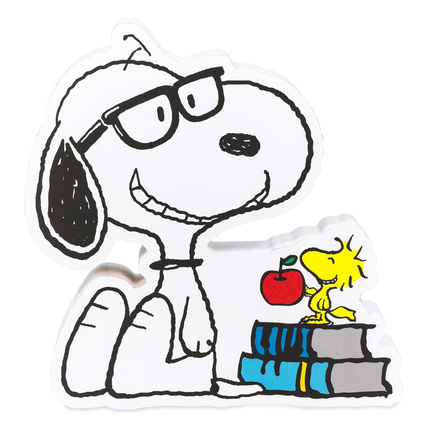 Peanuts Snoopy and Woodstock Bookworm MDF Box Sign