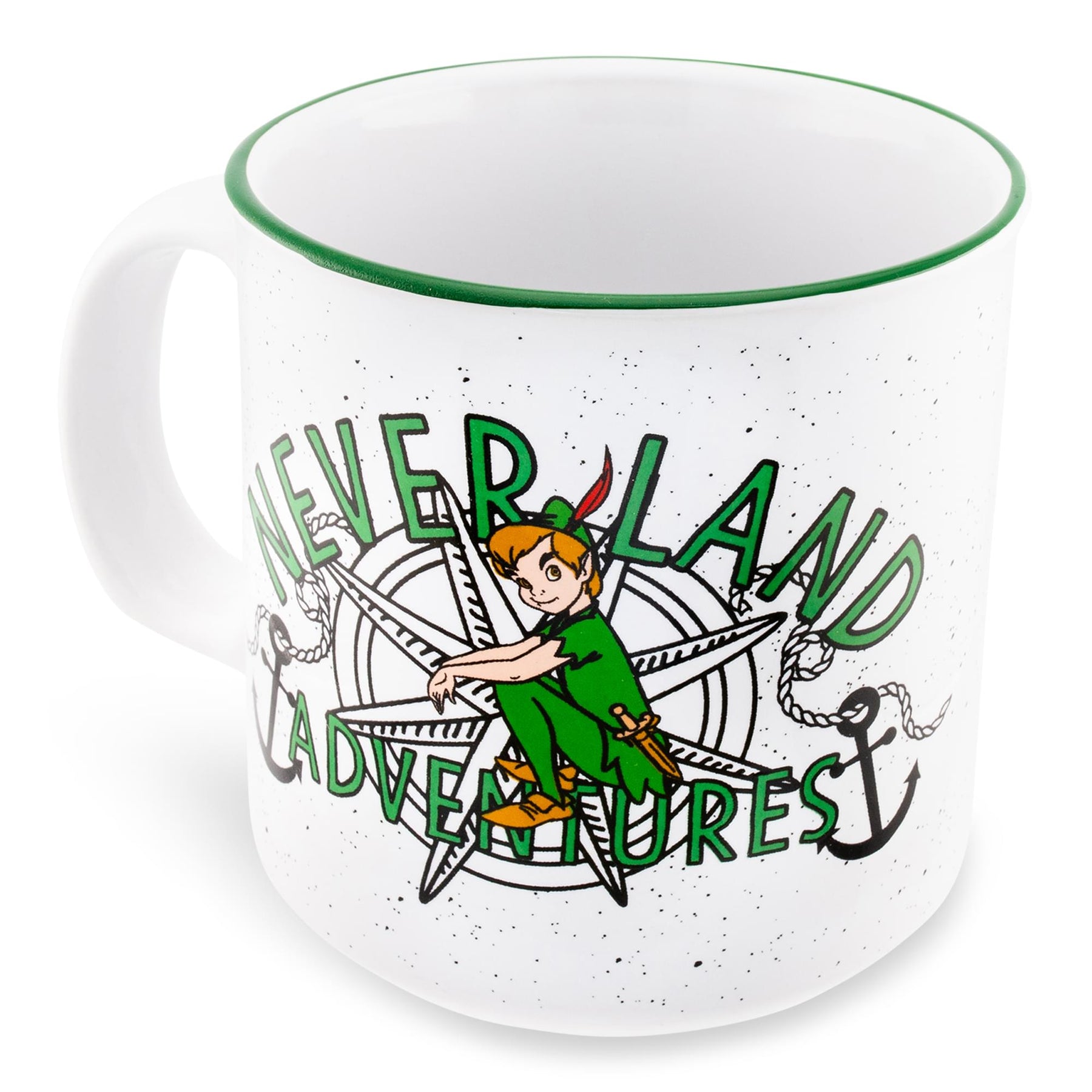 Disney Peter Pan "Neverland Adventures" Ceramic Camper Mug | Holds 20 Ounces