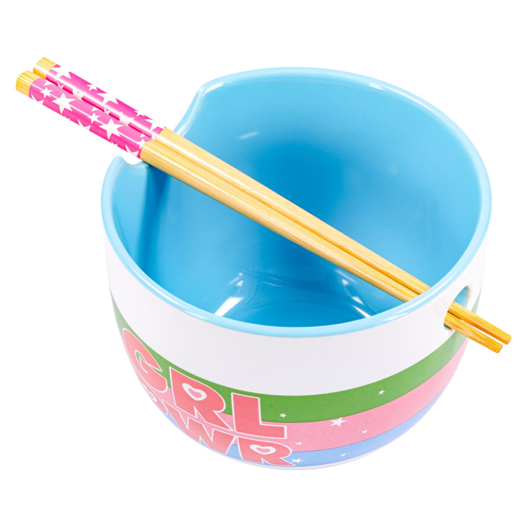 The Powerpuff Girls 20-Ounce Ceramic Ramen Bowl With Chopsticks