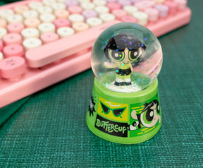 The Powerpuff Girls Buttercup Comic Panels 3-Inch Mini Light-Up Snow Globe