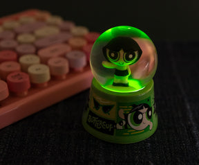 The Powerpuff Girls Buttercup Comic Panels 3-Inch Mini Light-Up Snow Globe