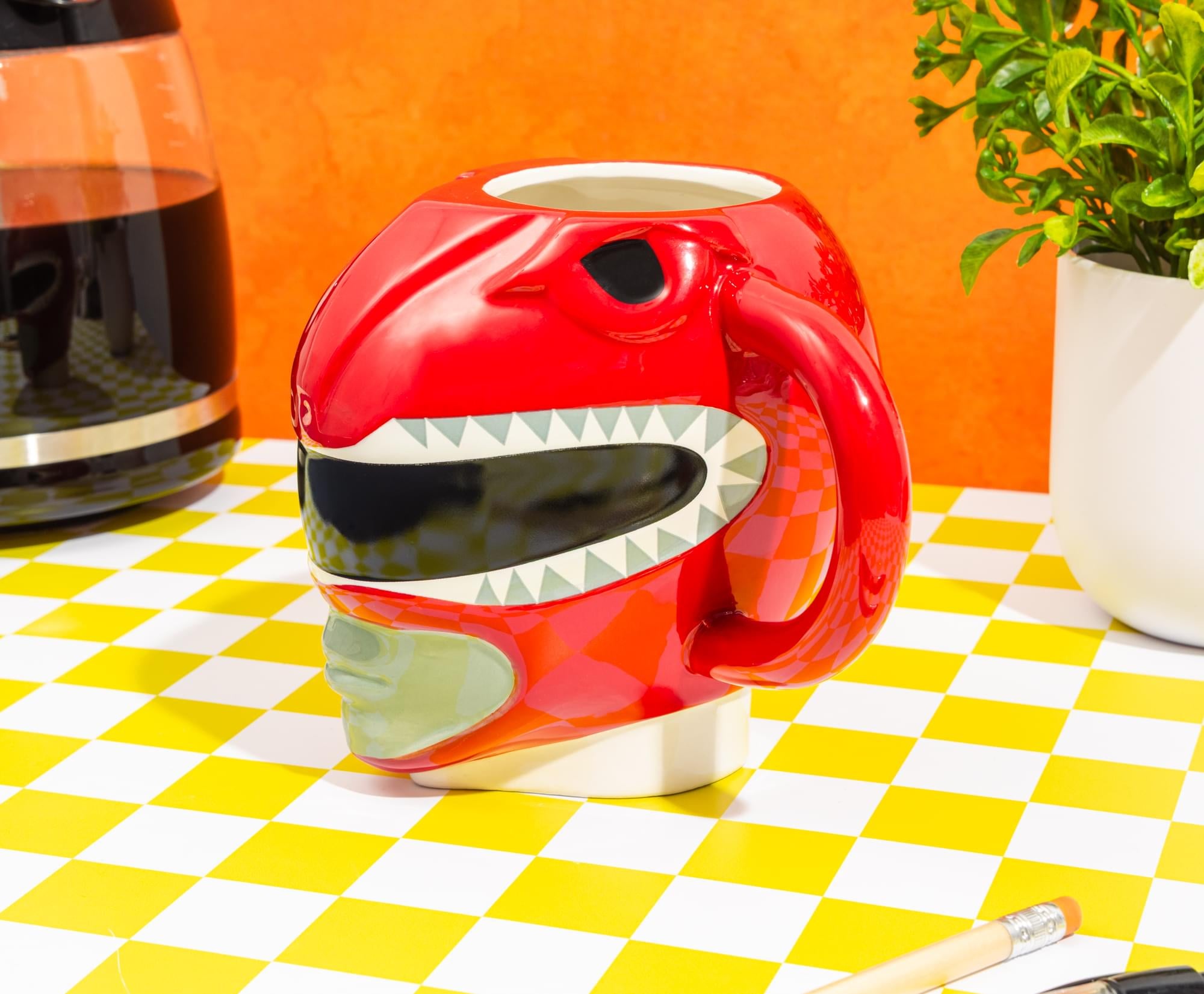 Power Rangers Red Ranger 20-Ounce Sculpted Ceramic Mug