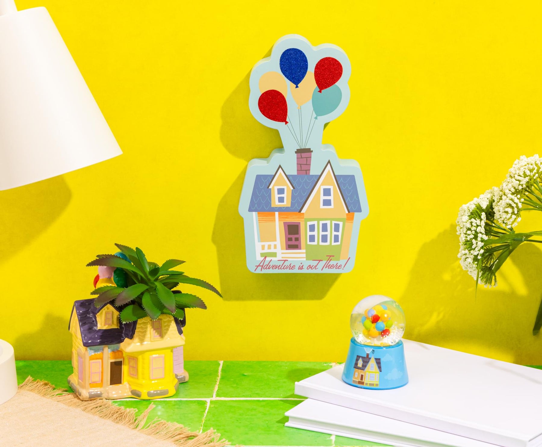 Disney Pixar Up House Glitter Die-Cut Wall Sign | 8 x 4 Inches