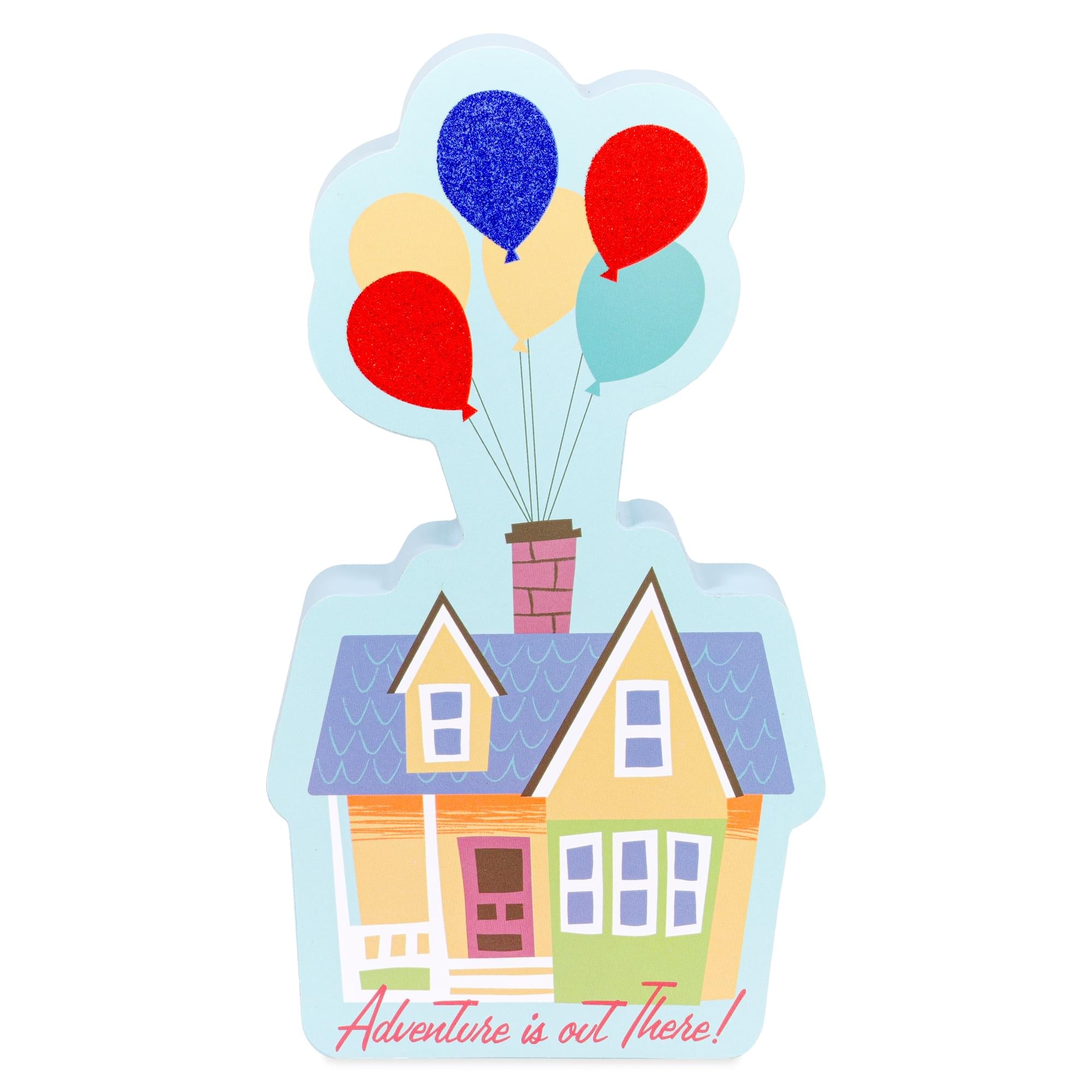 Disney Pixar Up House Glitter Die-Cut Wall Sign | 8 x 4 Inches