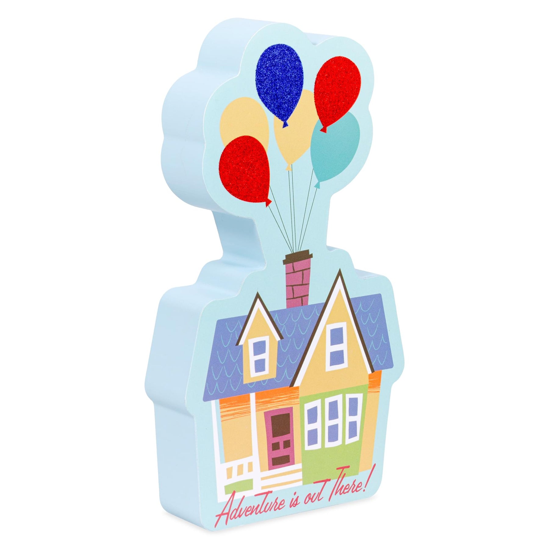 Disney Pixar Up House Glitter Die-Cut Wall Sign | 8 x 4 Inches