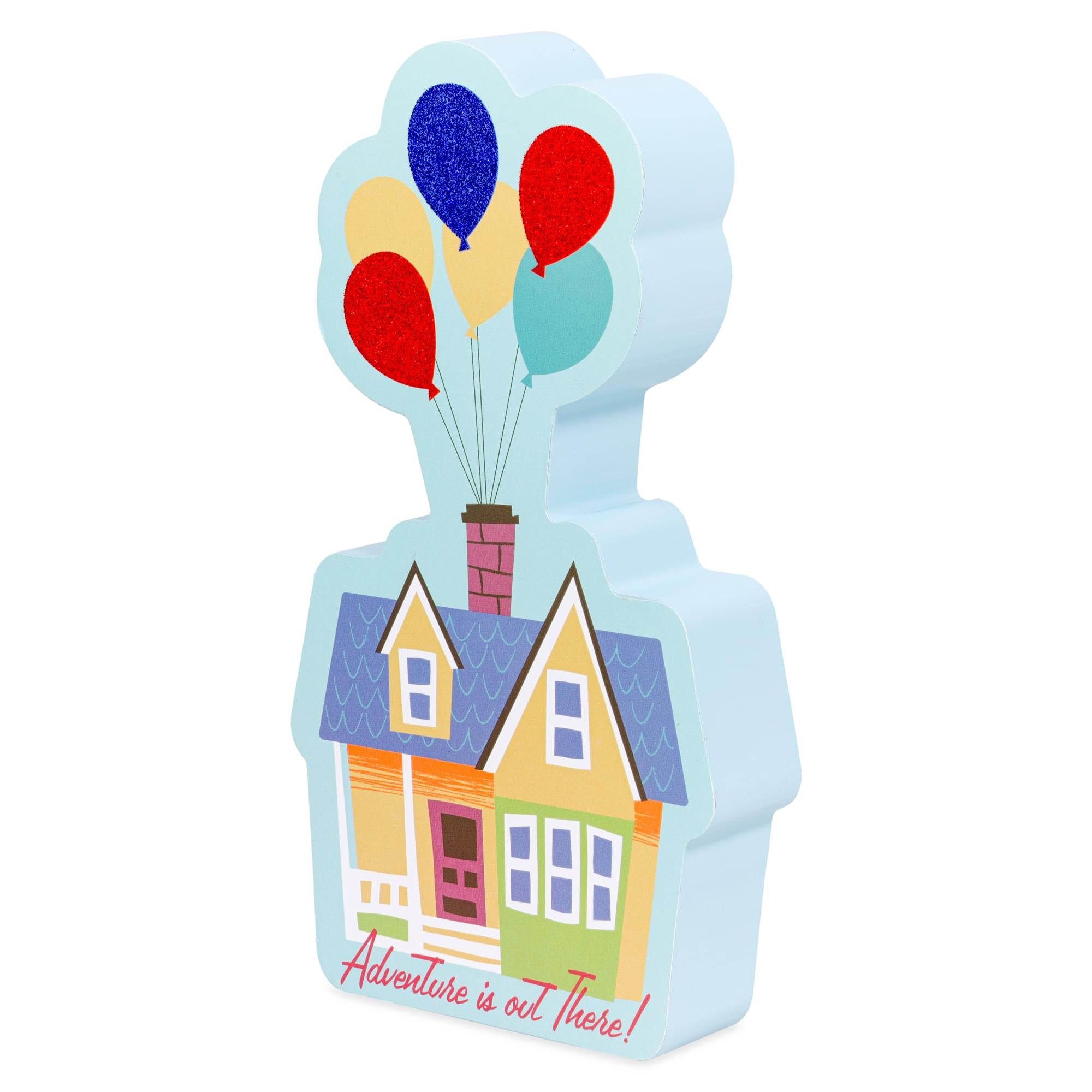 Disney Pixar Up House Glitter Die-Cut Wall Sign | 8 x 4 Inches