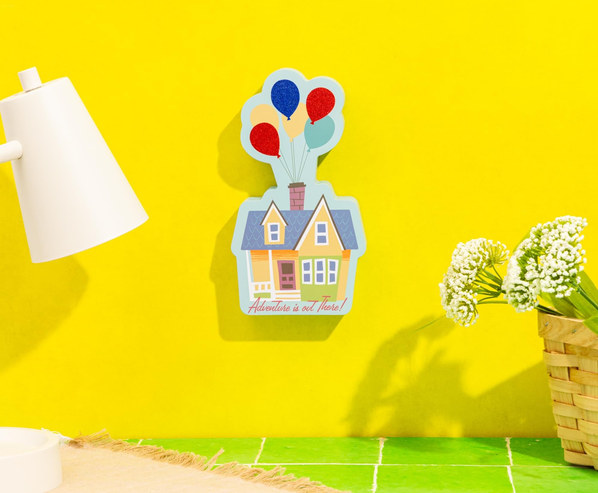 Disney Pixar Up House Glitter Die-Cut Wall Sign | 8 x 4 Inches