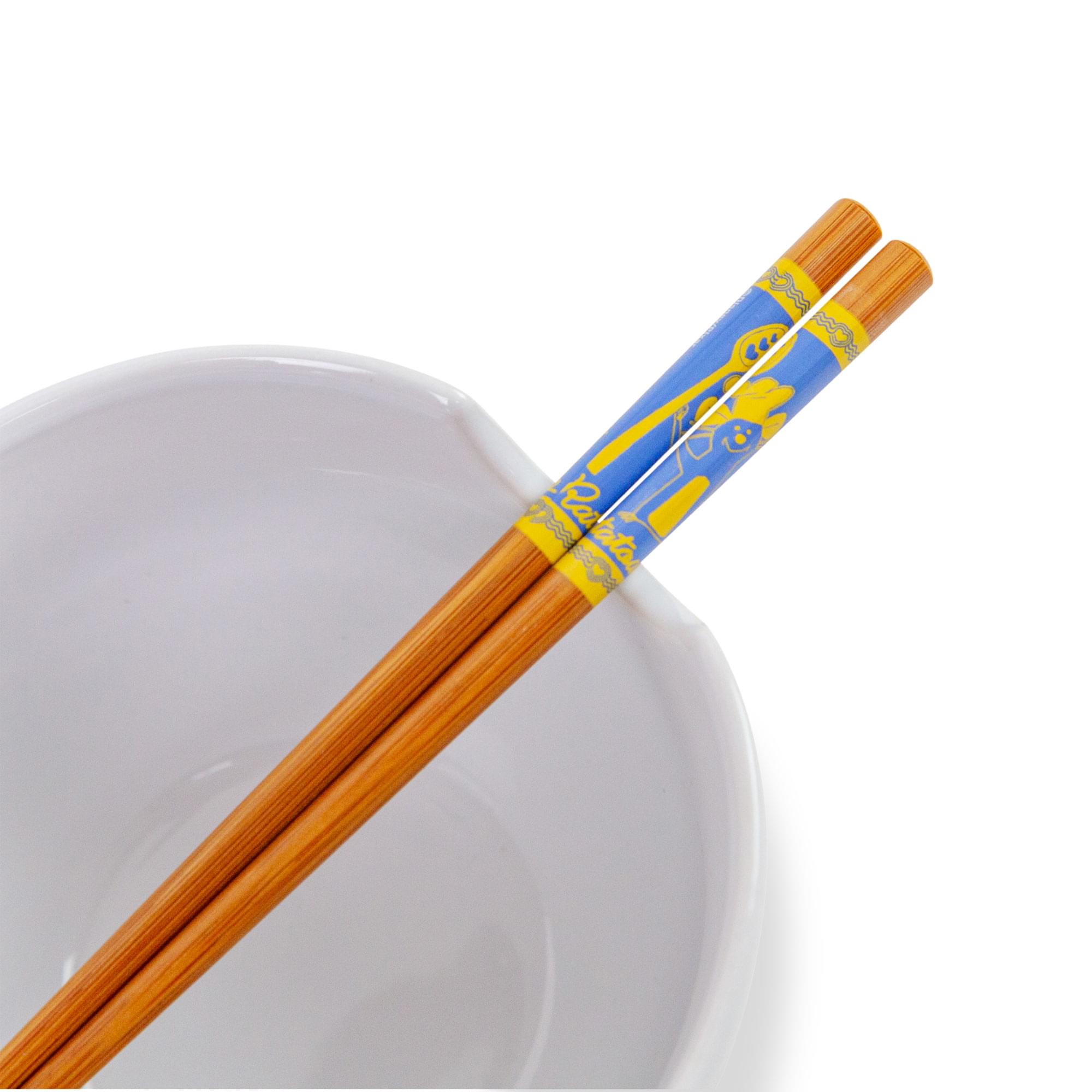 Disney Pixar Ratatouille 20-Ounce Ceramic Ramen Bowl and Chopstick Set