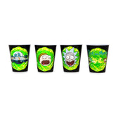 Rick and Morty 1.5-Ounce Plastic Mini Shot Glass Cups | Set of 4