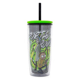 Rick and Morty "Portal Boyz" Plastic Tumbler With Lid and Straw | Hold 20 Ounces